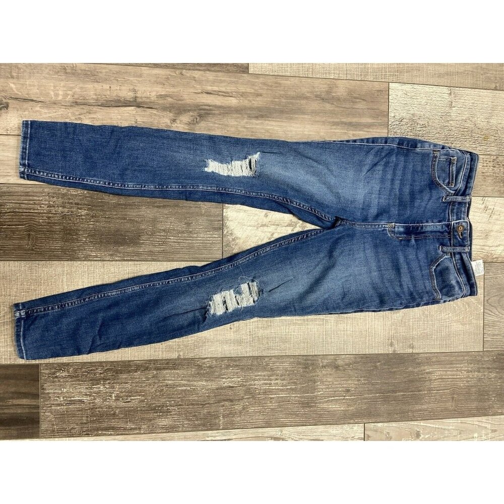 Refuge Denim MOM Women's Jeans Size 00 High Rise Medium Wash Skinny Crop